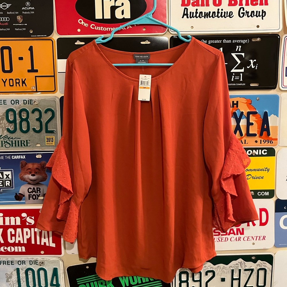 NWT Van Heusen Women’s Blouse- Orange